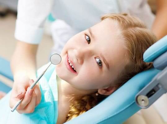 Child at the dentist