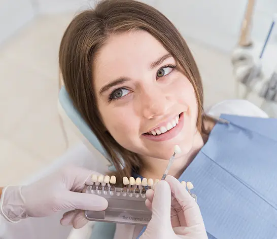 A porcelain veneers patient