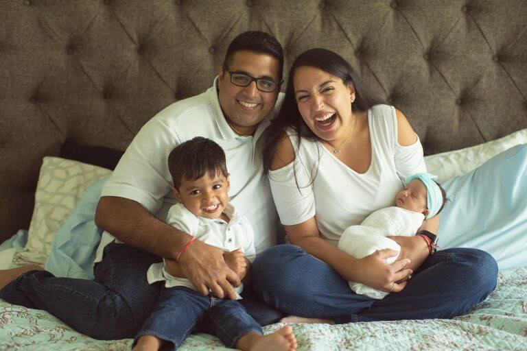 Doctor and family